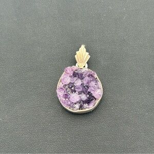 Sterling Silver Purple Amethyst Pendant